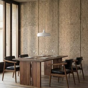 OEM white oak armchair with armrests manufactured by furniture factory