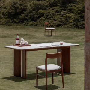 North American Black Walnut Wooden Chair with Elegant Design