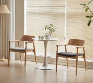 Eco-friendly ash wood solid chair made from sustainable wood